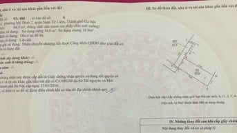 Bán nhà đất ngõ 63 Lê Đức Thọ - Mỹ Đình 2 - Nam Từ Liêm - Hà Nội