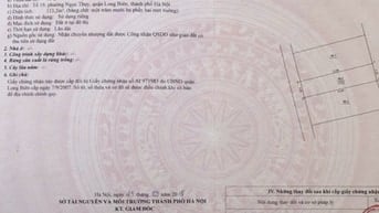 Chính chủ bán đất full thổ cư tại Ngọc Thụy, Long Biên, Hà Nội (tổ 19)
